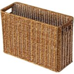 Panier en osier de magazine bacs rectangulaires en plastique porte - fichiers tiss�s panier en rotin ...