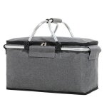 Panier de pique - nique isotherme - 18panier de r�frig�rateur portable �tanche pliable et imperm�able ...