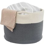 Panier de rangement  50x35 60l corbeille  linge en osier panier  jouets rond