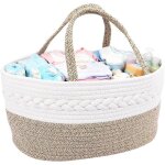 Panier de rangement b�b� - kal - grand panier rangement b�b�compartiments et poign�escorde cotontable ...