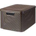 Panier de rangement avec couvercle style l curver