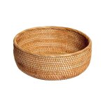 Les paniers de rangement ronds en osier tress� peuvent servir � ranger les fruits et l�gumes ainsi qu� ...