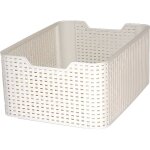 Panier de rangement style s blanc curver