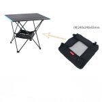 Panier de rangement de table pliante en plein air panier suspendu sac de camping 240mmx240mmx65mm