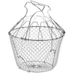 Panier  salade pliant d : 22. 5 cm - inox lia4818
