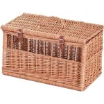 Panier de transport pour animaux en osier buff