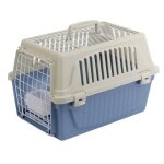 Panier de transport pour chats atlas 10 open - plastique - porte mtal - coussin et abreuvoir - ferplast ...