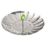 Panier vapeur - fackelmann - 42489 - inox dpliable - 14  24 cm - cuisson  la vapeur