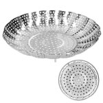 Panier vapeur - inox - 26 cm - ajustable - compatible lave - vaisselle - multi - usages