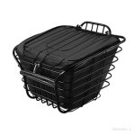 Panier de vlo - mountain boys - noir - grande capacit - matriau de qualit suprieure - facile  installer ...