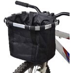 Panier pour vélo porte - bébé pliable pour chien petit chien panier avant amovible pour guidon de vélo ... Panier pour vélo porte - bébé pliable pour chien petit chien panier avant amovible pour guidon de vélo ...