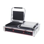 Panini grill professionnel double 4. 4 kw - temp�rature 0 - 300�c - plaques 240x235 mm - 230v