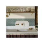 Panneaux autocollants 3d - vert - 12 pcs - imperm�ables - 30 x 13 cm - cuisine / salle de bain