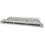 Panneau de brassage 19 cat. 5e 24 ports rj45 - digitus - gris