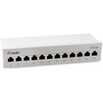 Panneau de brassage - equip - 326522 - 12 ports cat. 6a - blind - acier gris clair