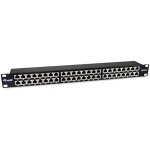 Panneau de brassage - equip - 326626 - 48 ports cat. 6a - acier noir - 1u 19