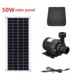Panneau de chargepompe de fontaine solaire 50w 800l - h dc 12v à faible bruitpompe à eau sans balais ... Panneau de chargepompe de fontaine solaire 50w 800l - h dc 12v à faible bruitpompe à eau sans balais ...