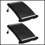 Panneaux de chauffage solaire - cuque - 2pcs - 725x46cm - noir - rglable 26 - 35cm