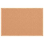 Panneaux daffichage - robuste et stable - tableau en li�ge avec cadre en bois de pin massif 60x40cm &26 ...