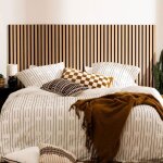 Lot de 4 panneaux d�coratif accoustique tasseaux bois colva 120x30 cm - (soit 120x120cm) - finition ch�ne ...