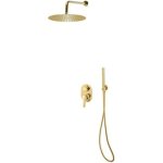 Panneau de douche - vidaxl - systme de douche - acier inoxydable 201 - design dor - douchette  main ...