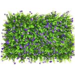 Panneaux de haies artificielles �cran de cl�ture de confidentialit� de lierre de verdure dherbe ext�rieure ...