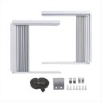 Panneaux lat�raux de climatiseur de fen�tre avec cadre panneau lat�ral disolation r�glable pour climatiseur ...