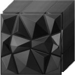 Panneaux muraux 3d lot de 12 pvc lot de 12 textur�s blanc d�coratifs