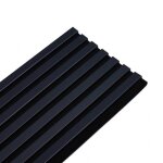 Panneau mural � tasseaux bois ? decoon ? 120 x 30 x 19 cm ? bleu nuit ? feutrine noire acoustique ? panneau ...
