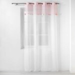Rideau voilage � ?illets elfika 140x240cm blanc