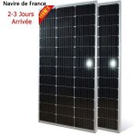 Panneau solaire 12v 240w (2 panneaux de 120w) jingyang pv monocristallin pour syst�mes solaires