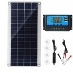 Panneau solaire 300w 12v kit de panneau solaire chargeur de batterie kit avec r�gulateur de charge solaire ...