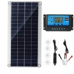 Panneau solaire 300w 12v kit de panneau solaire chargeur de batterie kit avec r�gulateur de charge solaire ...
