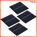 Panneau solaire - akozon - mini 08w 5v - lot de 4 - �tanche r�sine - 8x8 cm - pour projets diy
