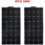 Panneau solaire flexible 300w 200w 100w etfe pet cellule pv photatique chargeur de batterie 12v 24v 400w ...
