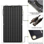 Panneau solaire flexible 300w 200w 100w etfe pet cellule pv photatique chargeur de batterie 12v 24v 400w ...