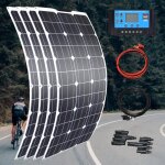 Panneau solaire kit complet 100w 200w 300w 400w flexible solar cell haute efficacit 23 pwm contrleur ...