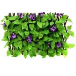 Panneaux de treillis de jardin extensibles - virex� - cl�ture en bois r�glable - plantes artificielles ...