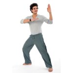 Pantalon japonais asiatique homme - fantazia - k17 - vert - large - adulte - homme