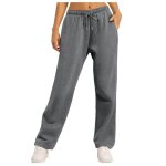 Pantalon jogging femme en coton de sport chic �lastique haute pantalon de sport - pantalon technique ...
