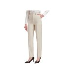 Pantalon de tailleur - tall fit 3xl - beige - coupe droite - tissu extensible non?iron 32 / 34
