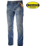 Pantalon de travail en jean stone plus dirty washing bleu t48 - diadora spa - 702. 170752