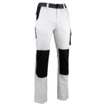 Pantalon de travail vaisseau multipoches blanc / gris t38 - lma lebeurre - 1850 - t38 Pantalon de travail vaisseau multipoches blanc / gris t38 - lma lebeurre - 1850 - t38