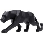 Panthre sculpture ornements sculpture gomtrique rsine lopard statue faune dcoration maison noir ...