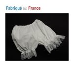 Panty blanc culotte bouffante moulin rouge french cancan - belle epoque - la goulue Panty blanc culotte bouffante moulin rouge french cancan - belle epoque - la goulue