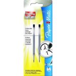 Recharges pour stylo bille 07 mm replay premium gel noir - paper mate - lot de 2
