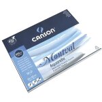 Papier aquarelle - canson - 24 x 32 cm - 300 g - bloc de 12 feuilles - grain fin