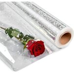 Papier cadeau transparent 84cm x 35m rouleau papier transparent emballage - fleuriste rouleau cellophane ...