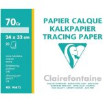 Papier calque - clairefontaire - 24x32 cm - 70 g - transparent - x20 feuilles