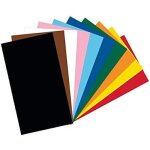 Papier cartonn - folia - 6122 / 4 / 09 - lot de 100 feuilles - format a4 - 220 g / m - 10 couleurs ...